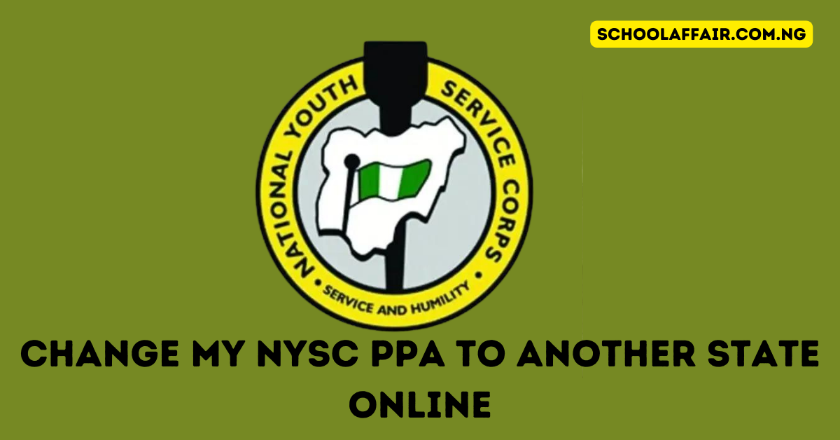 change my nysc ppa to another state online