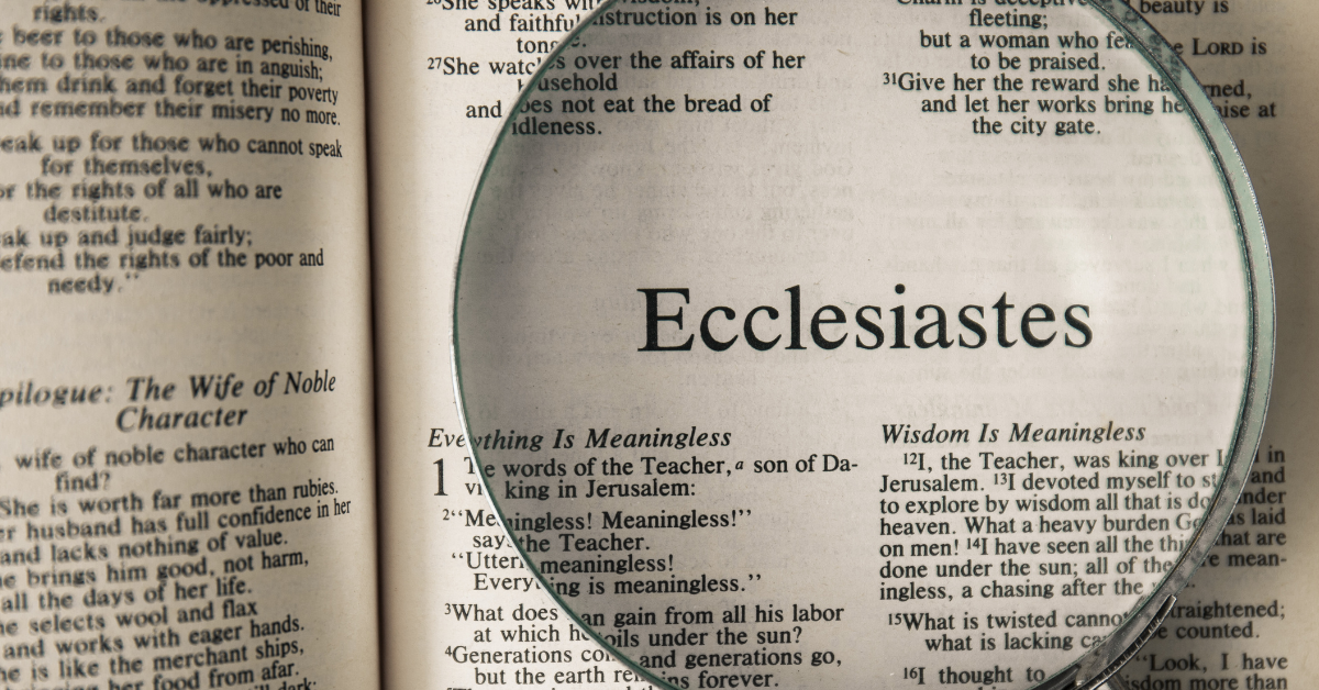 A Comprehensive Guide to the Teachings Book of Ecclesiastes Overview