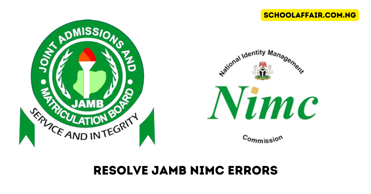 Jamb NIMC Errors