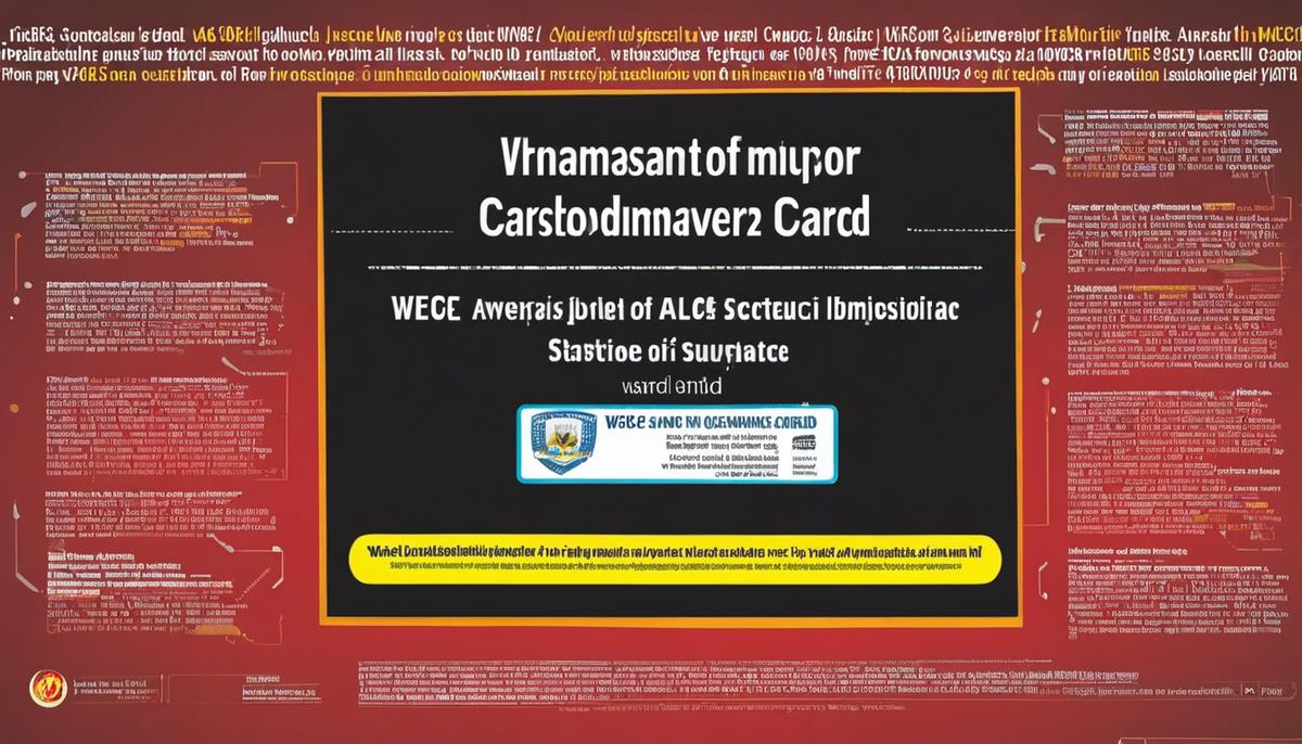 A picture of a WAEC scratch card with dashes between the words for the visually impaired